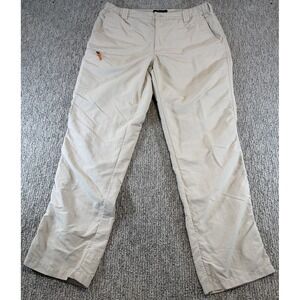 Orvis Men's Khaki Pants Large x 32 Performance Nylon Tech Hiking Outdoor Stretch